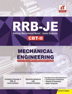 RRB-JE (Junior Engineer) CBT-2: MECHANICAL ENGINEERING Topic wise MCQs Practice Book As per RRB syllabus (In English & Hindi)