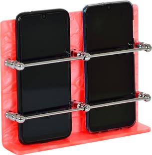 TDO Acrylic Mobile Stand Phone Holder , TV, AC Remote Stand ( Colour PINK) Mobile Holder