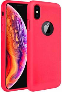 Vaku Luxos Back Cover for Apple iPhone X, Apple iPhone XS, Liquid Silicon Velvet-Touch Silk Finish Case