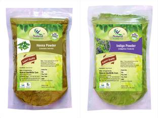 Natural Healthlife Care Natural Indigo with Natural Henna Powder Combo, 227g (Pack of 2) , Green