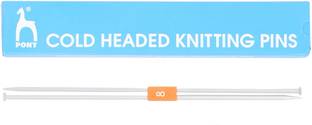 Pony Cold Headed Knitting Needle Pin Pair, Size 8 no (4.mm) Knitting Pin