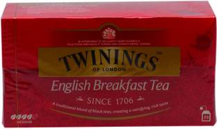 TWININGS English Breakfast Tea, 25 Tea Bags Black Tea Bags Box