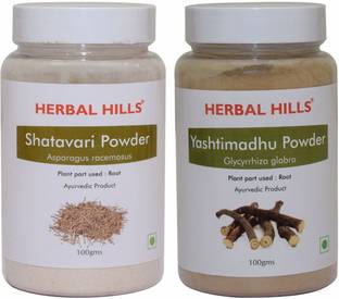 Herbal Hills Shatavari and Yashtimadhu Powder - 100 gms each