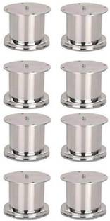vrunda 4 Inch Stainless Steel Pack of 8pcs Glossy Finish Heavy Duty Sofa Legs Fixed Furniture Caster