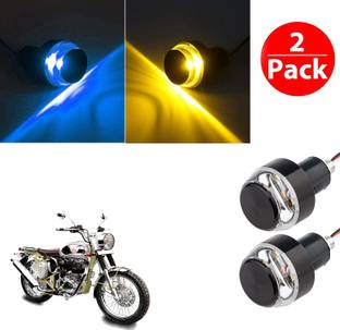 Vagary Motorcycle/Bike Handlebar/Handle Weight Light Indicators for All Bike Universal Bar End Turn Signal Grip 0046 Indicator Light Motorbike LED for Royal Enfield (12 V, 2 W)