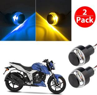 Vagary Motorcycle/Bike Handlebar/Handle Weight Light Indicators for All Bike Universal Bar End Turn Signal Grip 0073 Indicator Light Motorbike LED for TVS (12 V, 2 W)