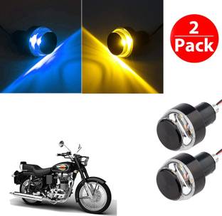Vagary Motorcycle/Bike Handlebar/Handle Weight Light Indicators for All Bike Universal Bar End Turn Signal Grip 0044 Indicator Light Motorbike LED for Royal Enfield (12 V, 2 W)