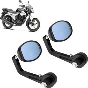DvineAutoFashionZ Manual Rear View Mirror, Dual Mirror, Driver Side For Yamaha Universal For Bike