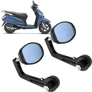 DvineAutoFashionZ Manual Rear View Mirror, Dual Mirror, Driver Side For Honda Universal For Bike