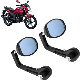 DvineAutoFashionZ Manual Rear View Mirror, Dual Mirror, Driver Side For Hero Hunk