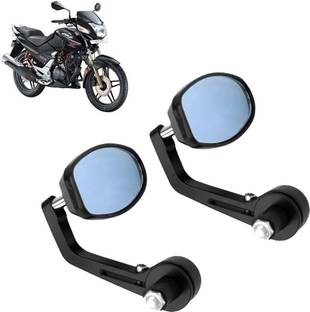 DvineAutoFashionZ Manual Rear View Mirror, Dual Mirror, Driver Side For Hero CBZ