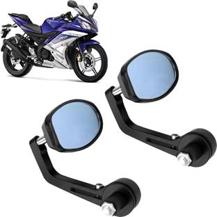 DvineAutoFashionZ Manual Rear View Mirror, Dual Mirror, Driver Side For Yamaha Universal For Bike