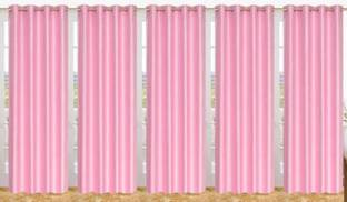 good luck textile 214 cm (7 ft) Polyester Semi Transparent Door Curtain (Pack Of 5)