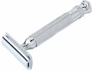 Pearl Shaving PSR Double Edge Safety Razor L-55 (Close comb+Open Comb,Chrome), Men