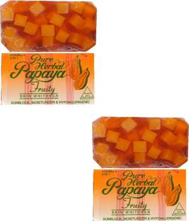 Pure Herbal Papaya Fruity Skin Whitening Soap