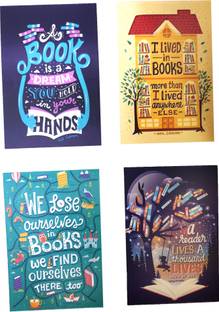 Macro Book world themed bookmarks set of 4 Magnetic Bookmark Bookmark