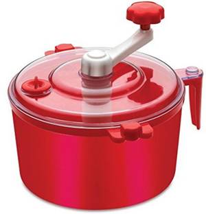 CURVE ENTERPRISE Atta Dough Kneader Maker Kitchen Set with Measuring Cups (Aata Maker) (Red, 1 L) Plastic Detachable Dough Maker