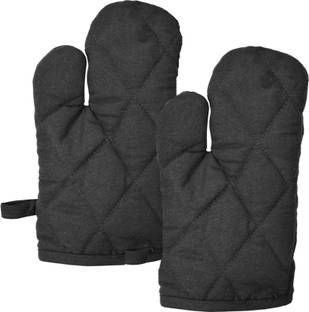 LaVichitra Black Cotton Kitchen Linen Set