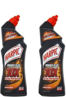 Harpic Power plus Original 10X Better Than Bleach 750ml Pack Of 2 Regular Gel Toilet Cleaner
