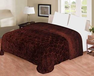 Mahadev Handicrafts Geometric Double Top Sheet for  AC Room