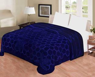 SAMYAK Geometric Double Mink Blanket for  Mild Winter