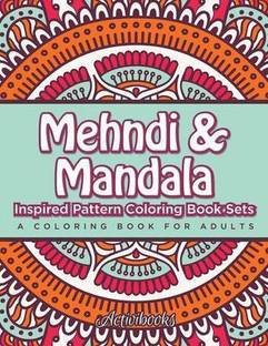 Mehndi & Mandala Inspired Pattern Coloring Book Sets