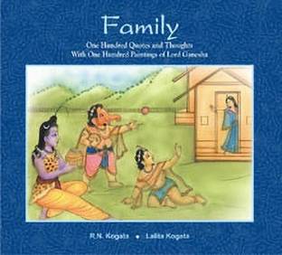 Family  - One Hundred Quotes and Thoughts with One Hundred Paintings of Lord Ganesha