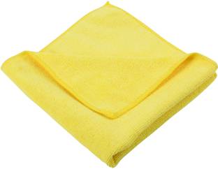 Sheen yellow,40x40CM,350GSM,PK1 Wet and Dry Microfiber Cleaning Cloth