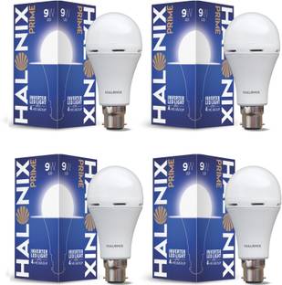 HALONIX LED PRIME INVERTER LIGHT 9W B22 CW PK4 4 hrs Bulb Emergency Light