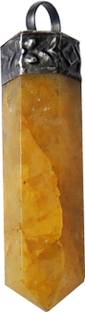 SATYAMANI Natural Orange Calcite Energy Point Pendant Crystal Crystal Pendant
