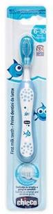 Chicco First Milk Teeth Blue 6-36M Soft Toothbrush Extra Soft Toothbrush