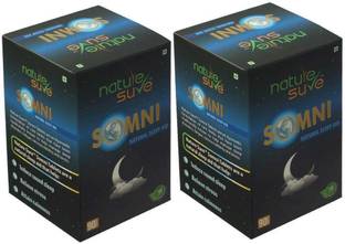 Nature Sure SOMNI Natural Sleep Aid Tablets for Men & Women - 2 Packs