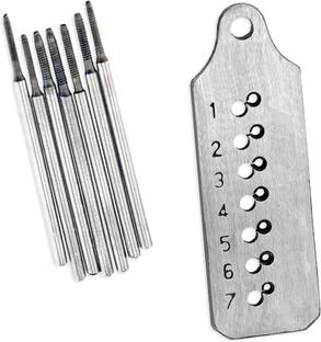 Scorpion Micro Tap and Die 7 Taps Screw Plate Thread Maker 1.0 to 1.7 mm