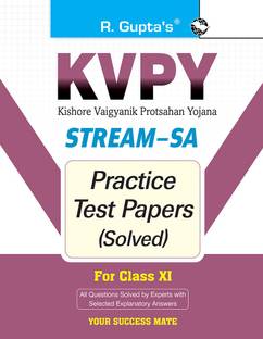 KVPY: Stream-SA Examination for Class XI Practice Test Papers (Solved)