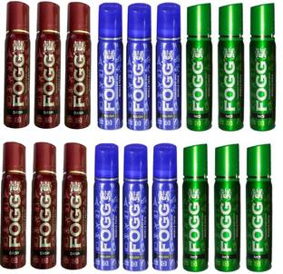 FOGG Dash,Relish,Nice Mobile Pack Pocket Deo (25ml x 18) Deodorant Spray  -  For Men & Women