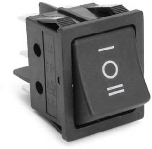 Divyanshi Forward/Reverse Switch for Ride on Electric Bikes and Cars (Black) 16 A Three Way Electrical Switch