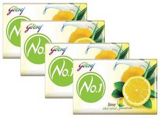 Godrej No.1 lime and alovera with natural oils 100 gm soap (pack of 4)