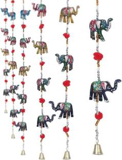 New Jaipur Handicraft Rajasthani Elephant Hanging Toran 2 Line Door Hanging Toran
