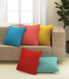 YELLOW WEAVES Cotton Cushions & Pillows Cover