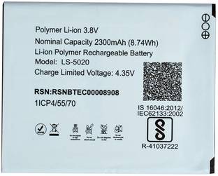 The original Mobile Battery For  LYF LYF Water 10 (LS5020)