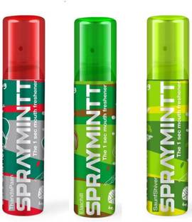 Spraymintt Thandapan,Elaichii,Saunfshiver Midas care Spray