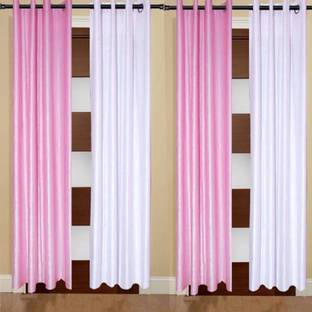 Home Expert 152.4 cm (5 ft) Polyester Window Curtain (Pack Of 4)