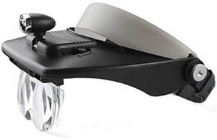 Rangwell Headband Led Head Light Magnifier Magnifying Glass 4 Lens 1.2X, 1.8X, 2.5X, 3.5X Magnifying Glass 1.2X, 1.8X, 2.5X, 3.5X Head Light Magnifier
