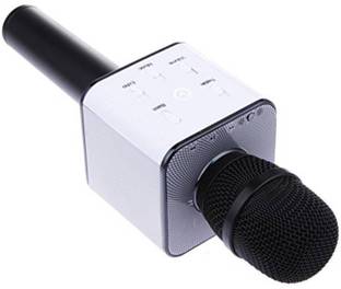 VRJTEC Q7 Wireless Multi-Function Karaoke Round Microphone Bluetooth Speaker Microphone