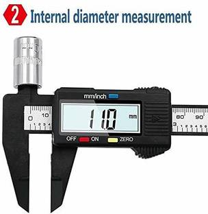 Birudmart Digimatic Vernier Caliper/Digital Electronic Vernier Caliper with Long jaw plastic Digital Vernier Caliper Set of 1 Digital Caliper