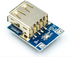 Robokitshop 5V boost step Up Power Module Lithium LiPo Battery Charging Protection Micro Controller Board Electronic Hobby Kit