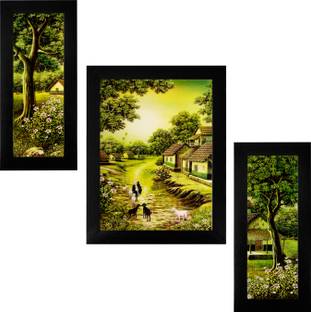 Indianara Village 1818 Digital Reprint 16 inch x 12 inch Painting