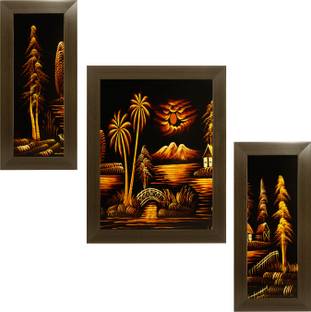 Indianara Village Art 1830 Digital Reprint 18 inch x 12 inch Painting