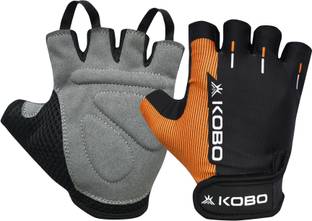 KOBO WTG-27-MEDIUM Weight Lifting Gym Gloves Hand Protector For Fitness Training Gym & Fitness Gloves
