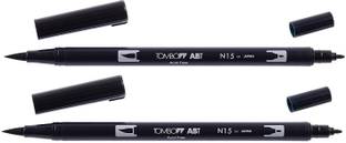 Tombow Dual Brush & Fine Tip Water Based Pen ABT-N15 Calligraphy